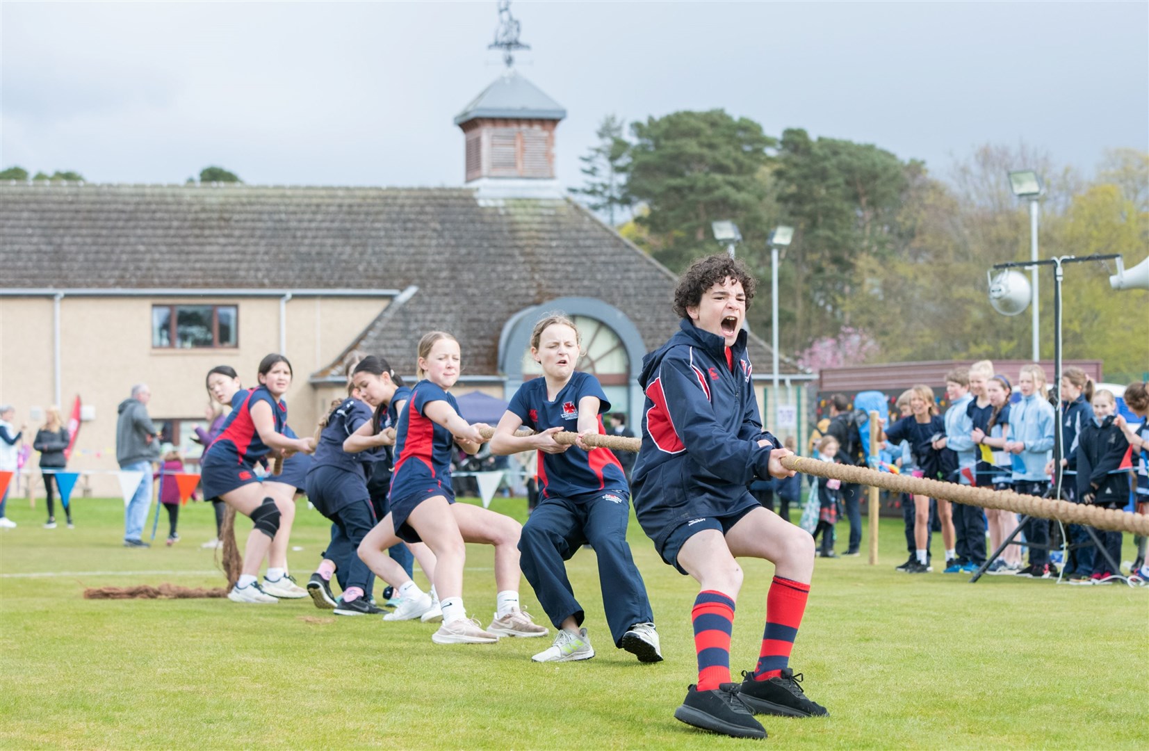 Cargilfield Primary School - an independent school in Edinburgh - were the winners of the Tug O' War. Picture: Daniel Forsyth.