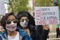 Iranian community protests in London over death sentence for popular rapper