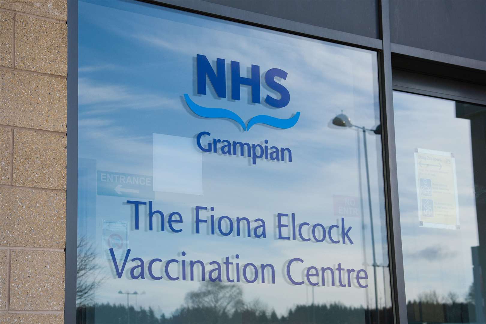 Moray's mass Covid-19 vaccination centre - the Fiona Elcock Centre based at Elgin's Retail Park on Edgar Road. Picture: Daniel Forsyth