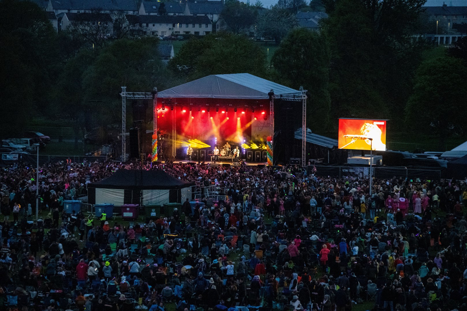 Around 10,000 people attended the music festival, held at Cooper Park, Elgin. Picture: Daniel Forsyth.