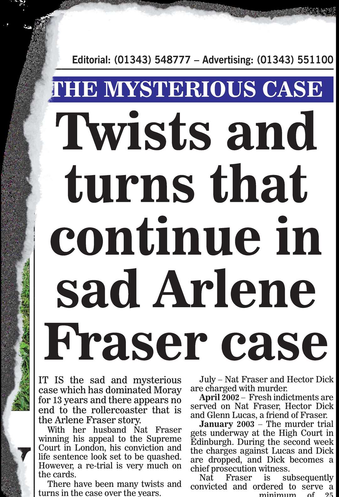 This story appeared in the Northern Scot, May 27, 2011...Picture: Northern Scot